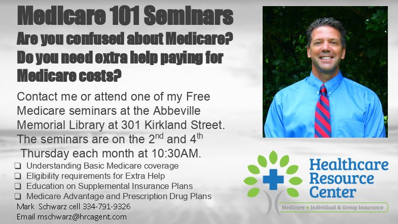 Medicare 101 Seminars – Abbeville Memorial Library